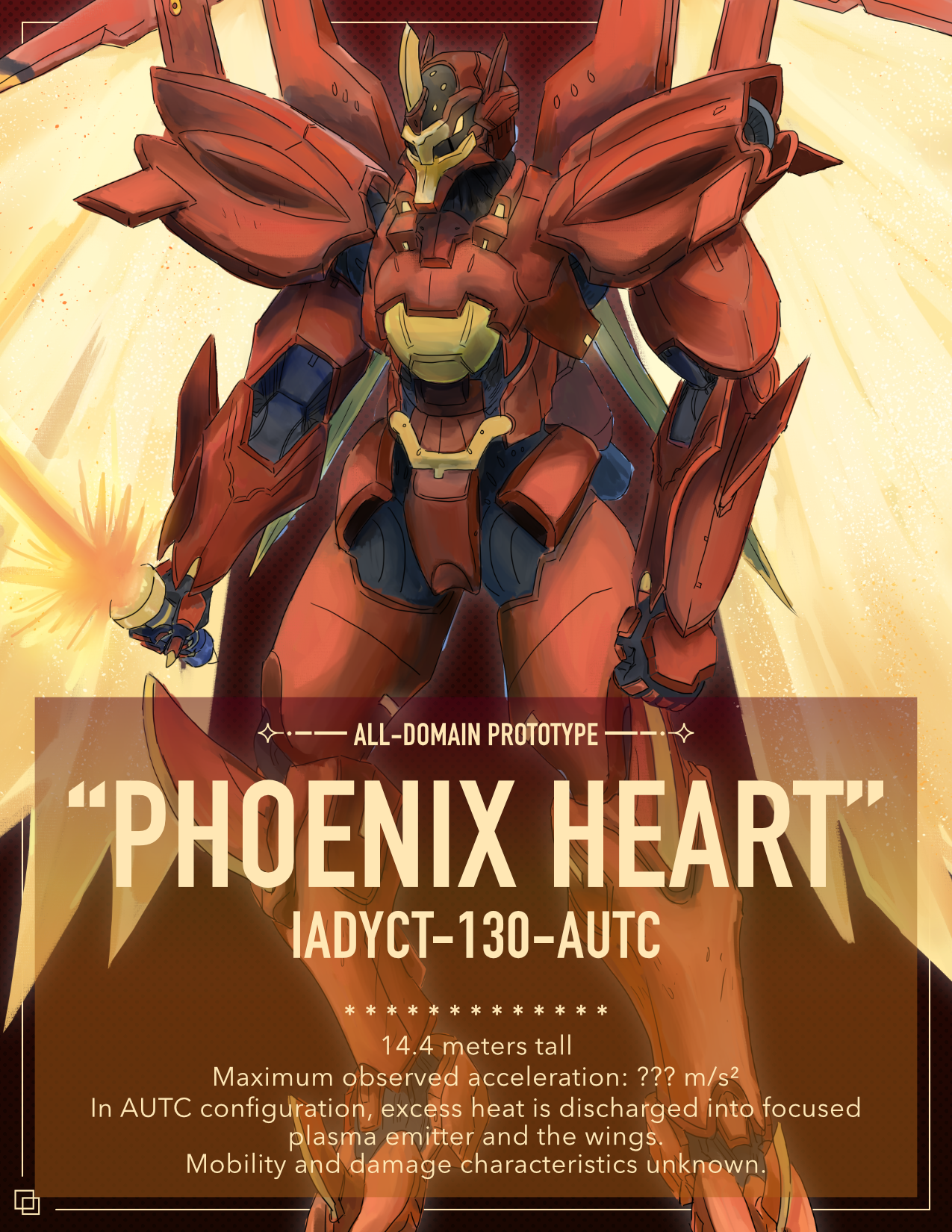 Tsubasa's mech Phoenix Heart's biography